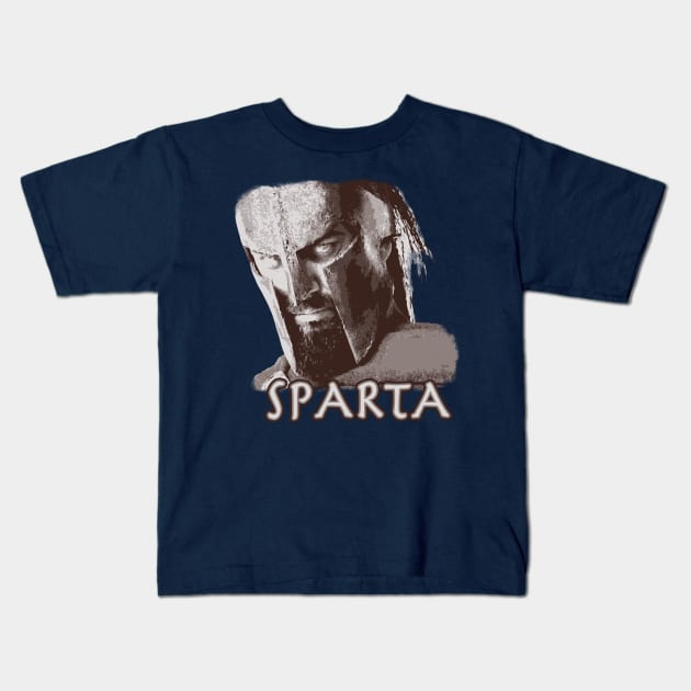 Spartan Warrior Kids T-Shirt by Urbanic